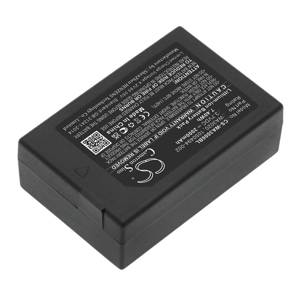 Compatible battery replacement for TEKLOGIX 1050494,1050494-002,WA3006,WA3020