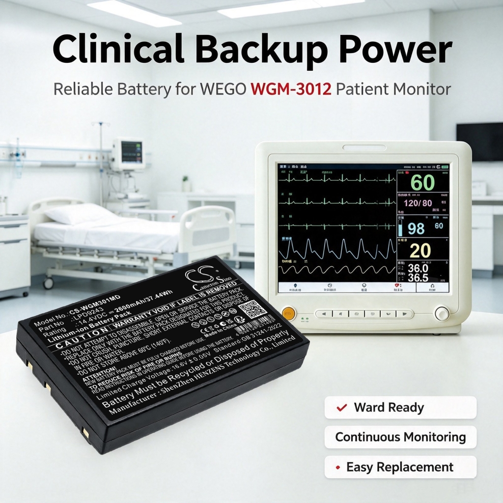 Battery compatible with Wego CS-WGM301MD