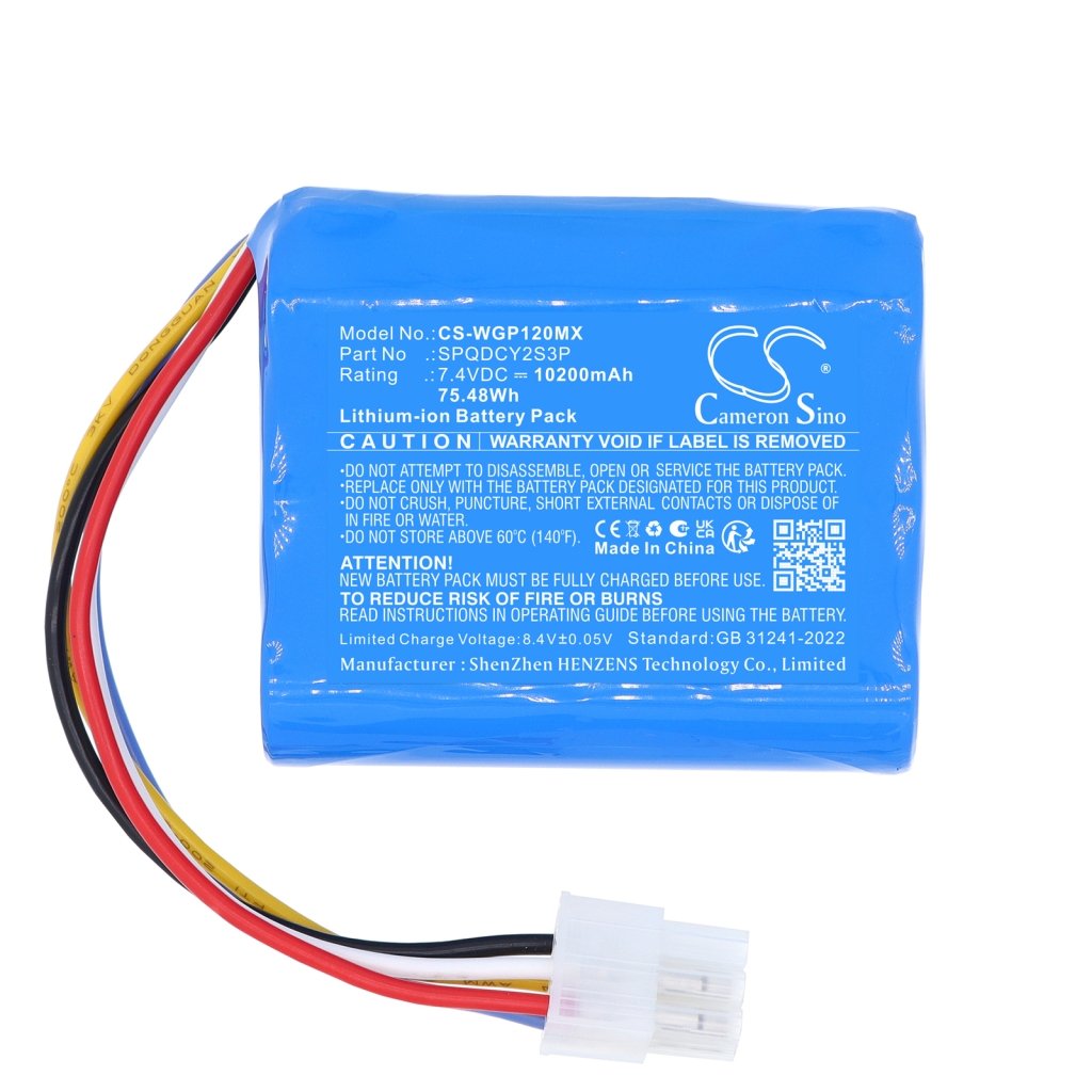 Battery compatible with Wego CS-WGP120MX