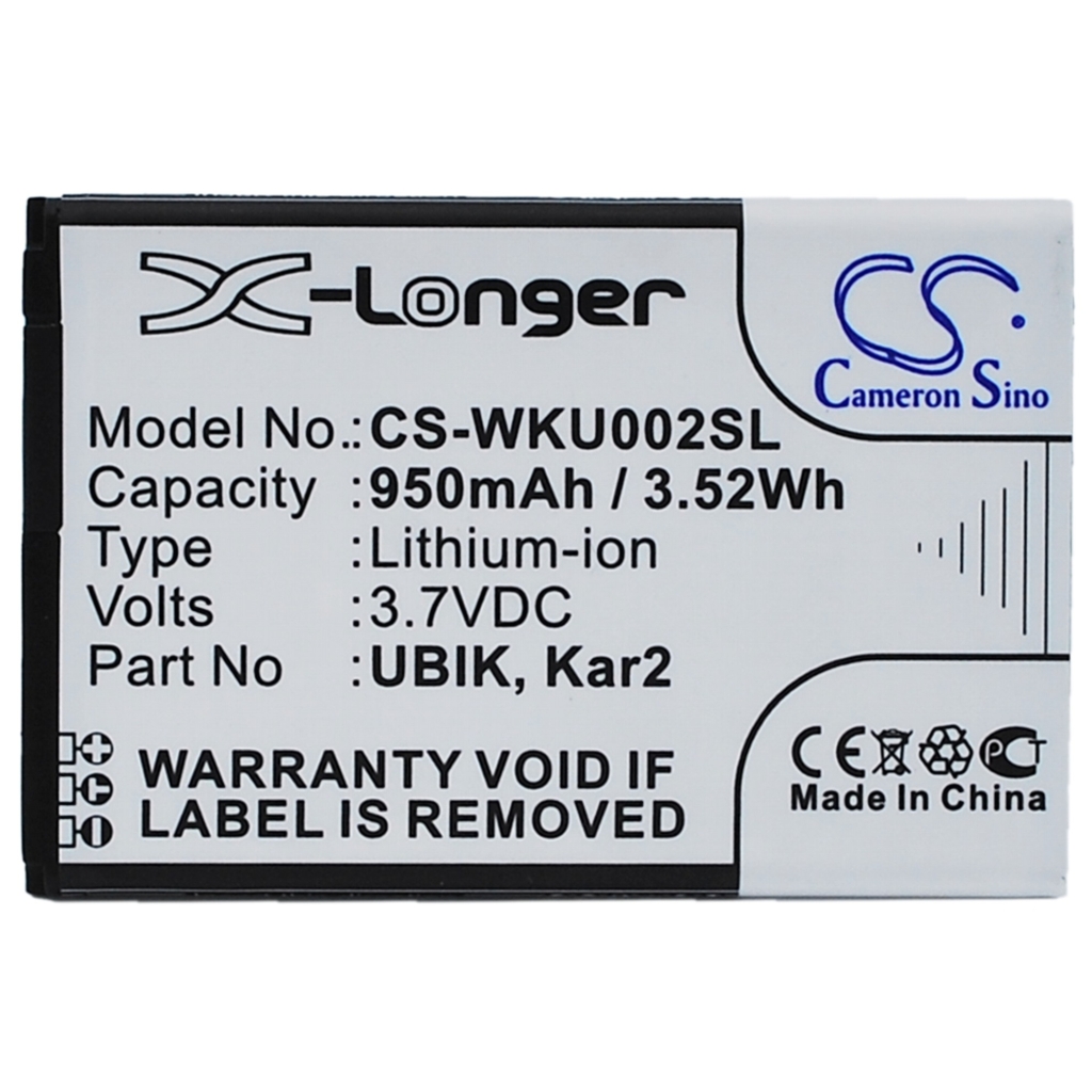 Battery compatible with Wiko CS-WKU002SL