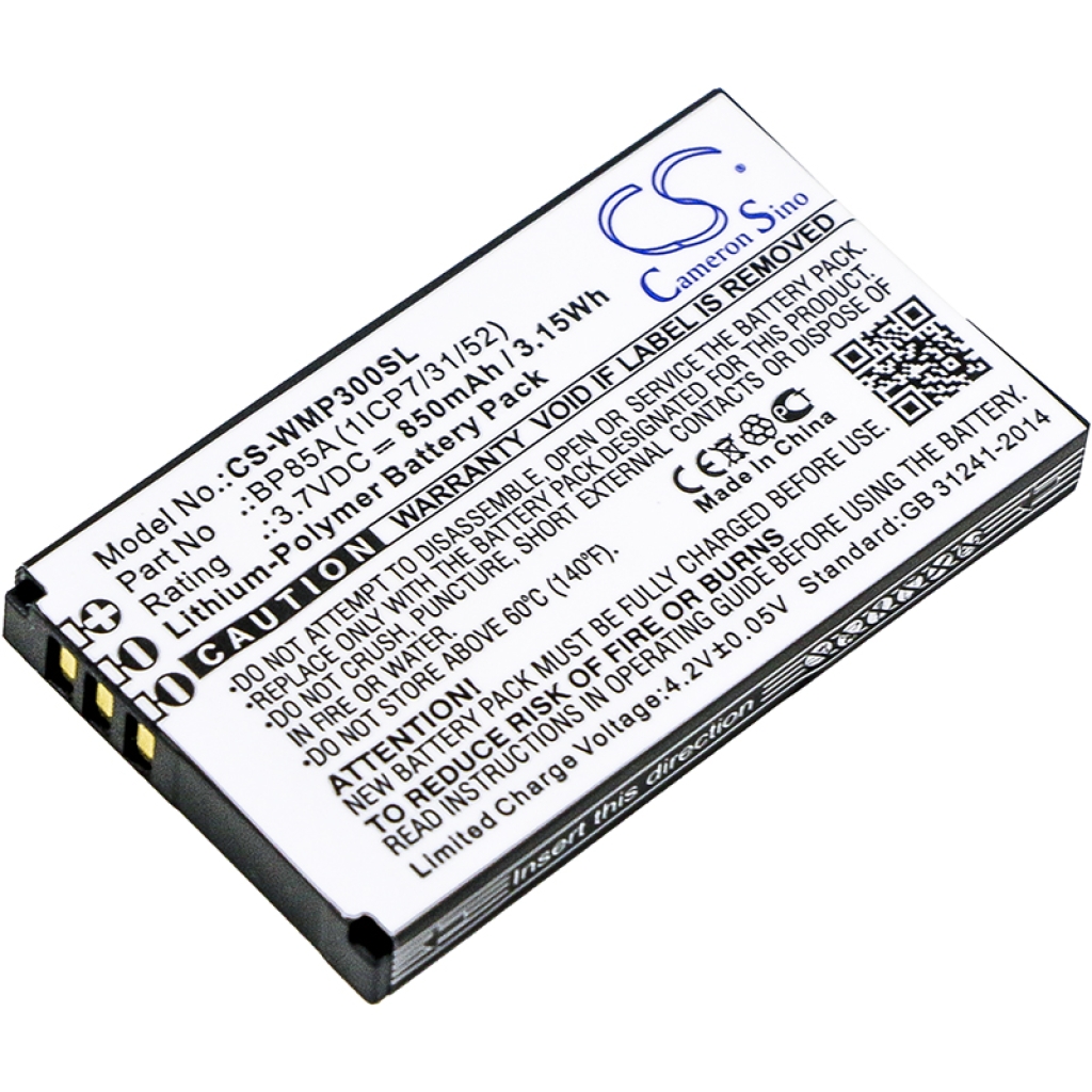 Battery Replaces BP85A (1ICP7/31/52)