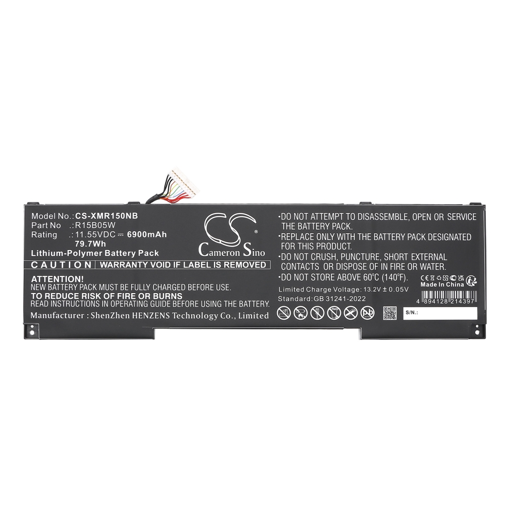 Compatible battery replacement for Xiaomi R15B05W