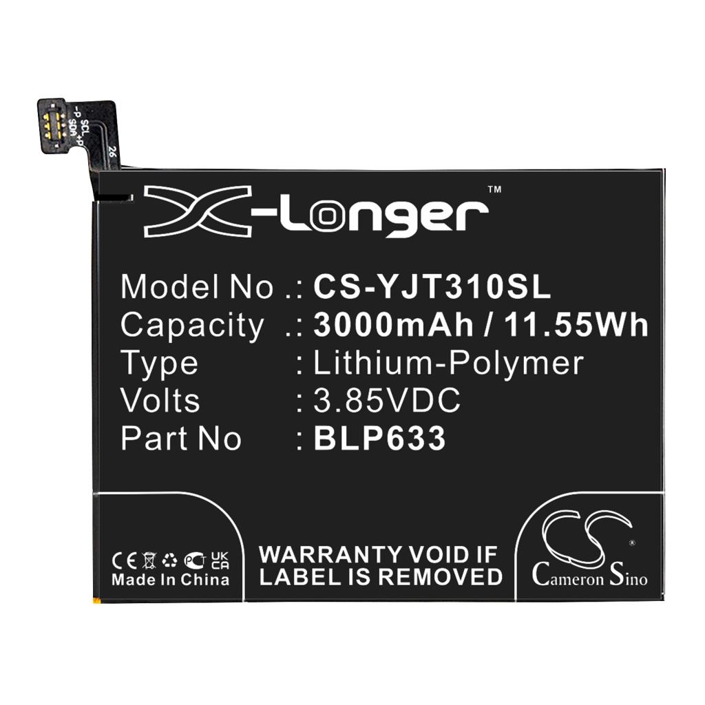 Battery Replaces 3T Dual SIM