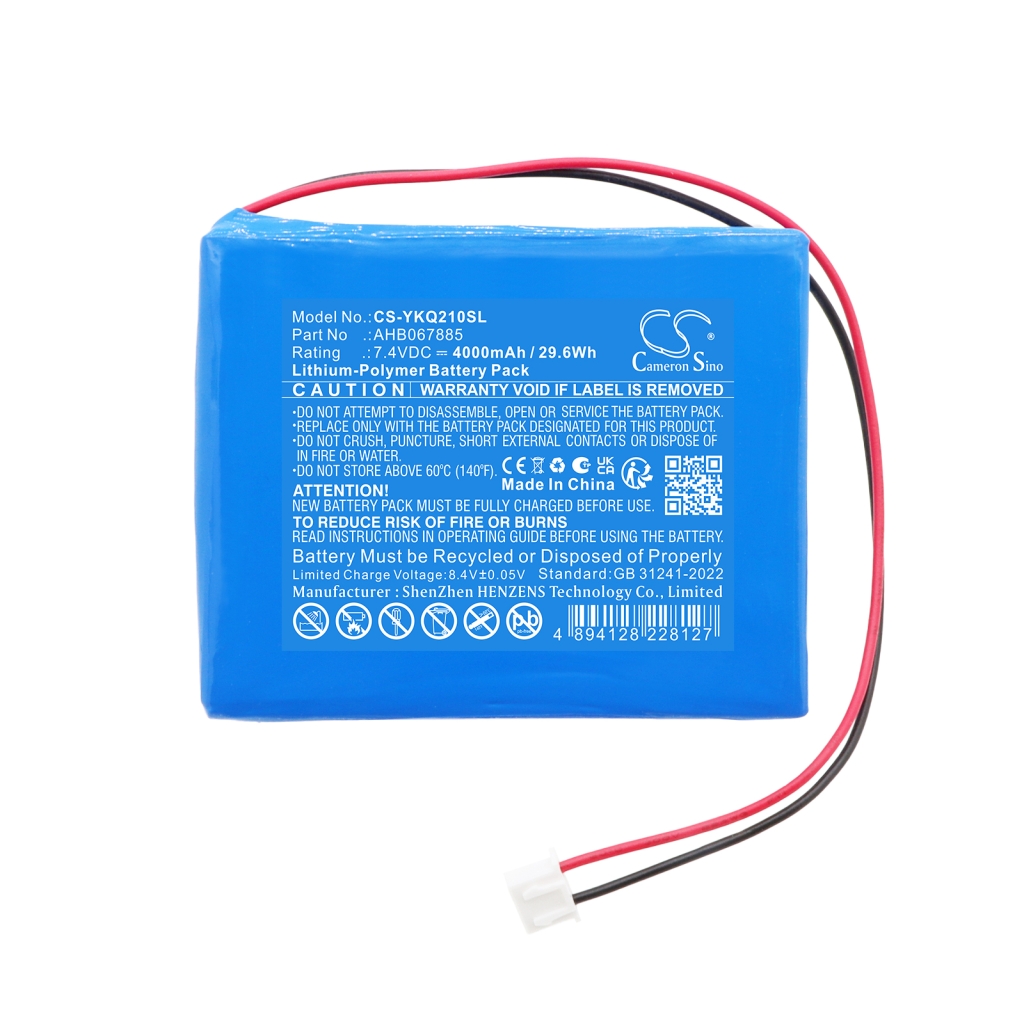 Battery compatible with Yokogawa CS-YKQ210SL