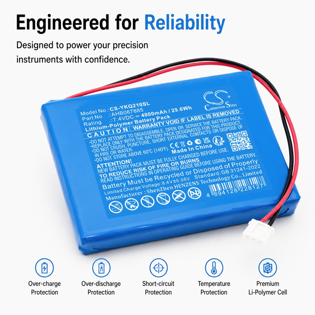 Battery compatible with Yokogawa CS-YKQ210SL