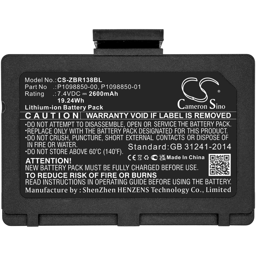 Printer Battery Zebra ZR138