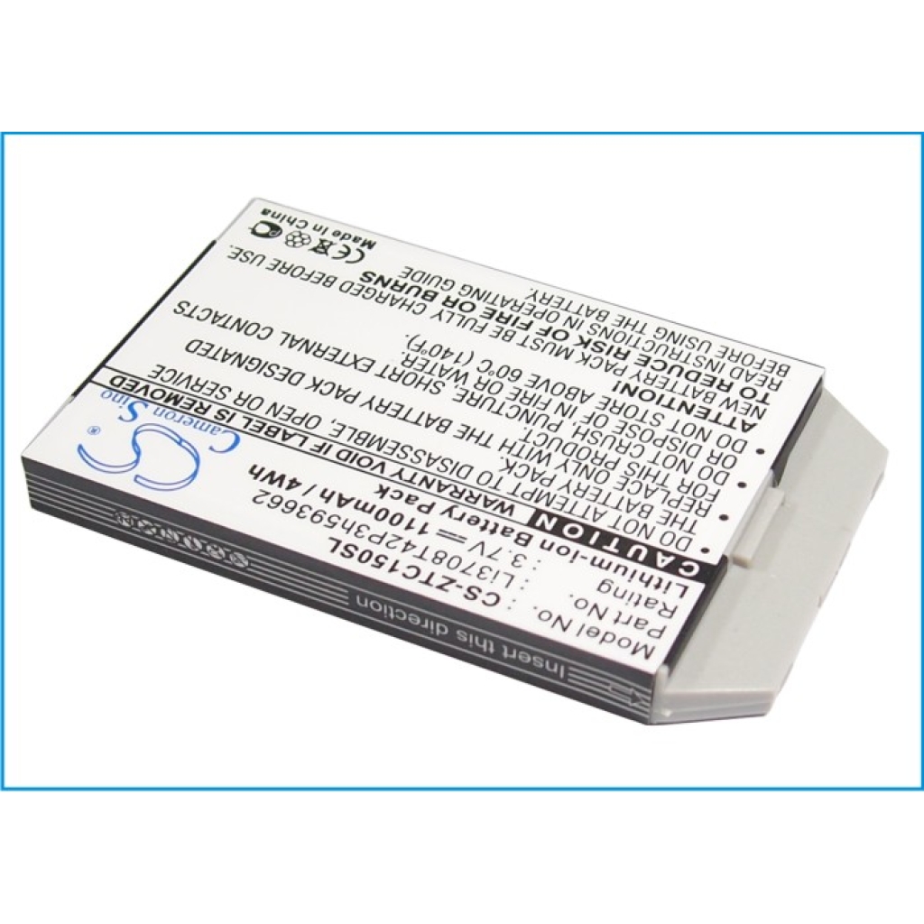 Compatible battery replacement for ZTE LI3708T42P3H593662