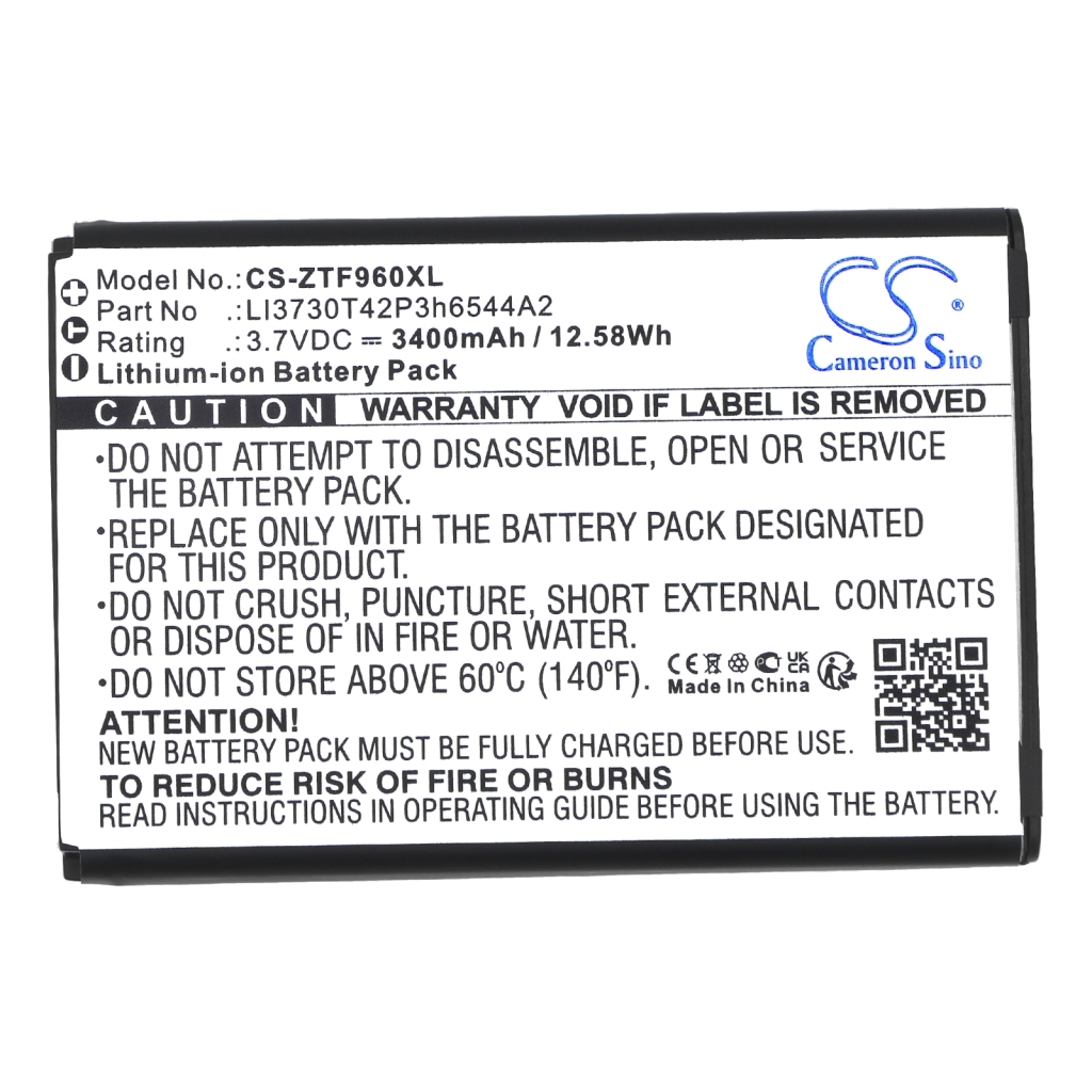 Compatible battery replacement for ZTE LI3730T42P3H6544A2