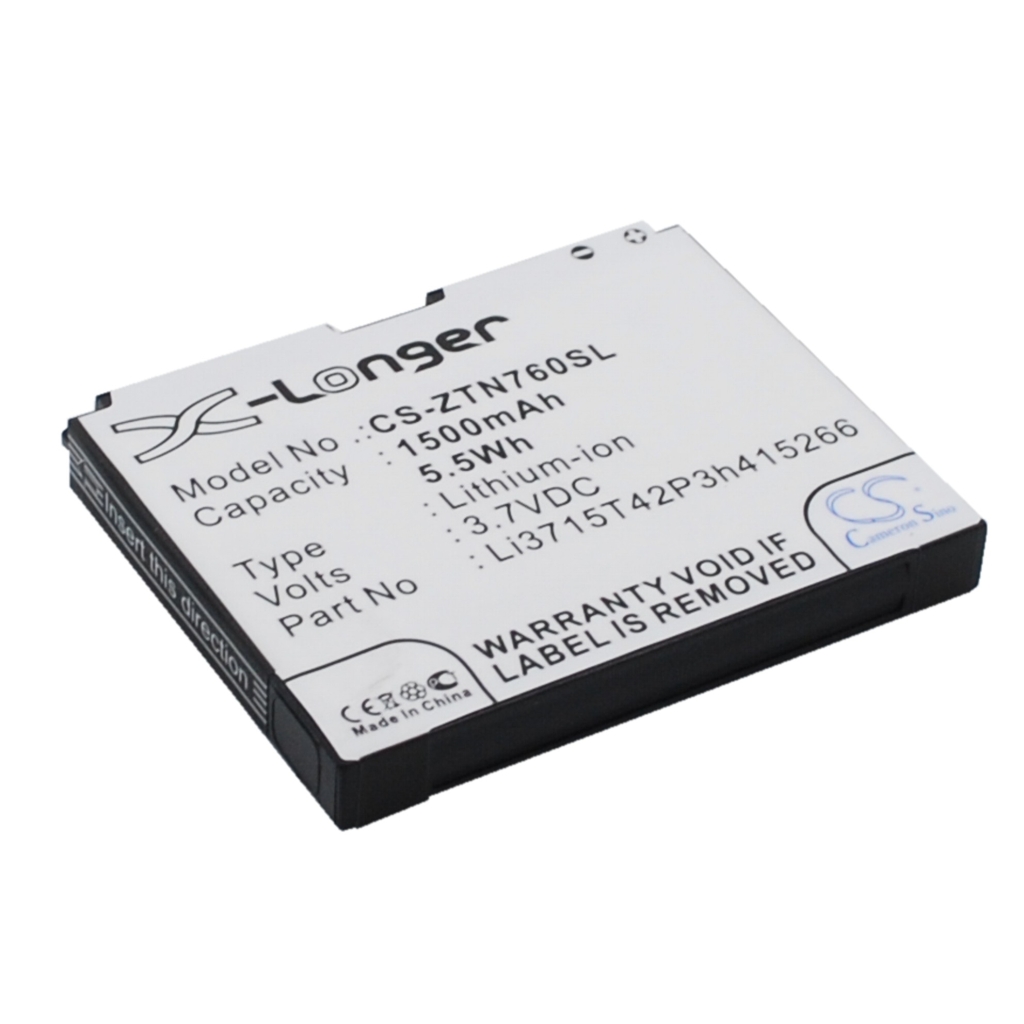 Compatible battery replacement for ZTE LI3715T42P3H415266