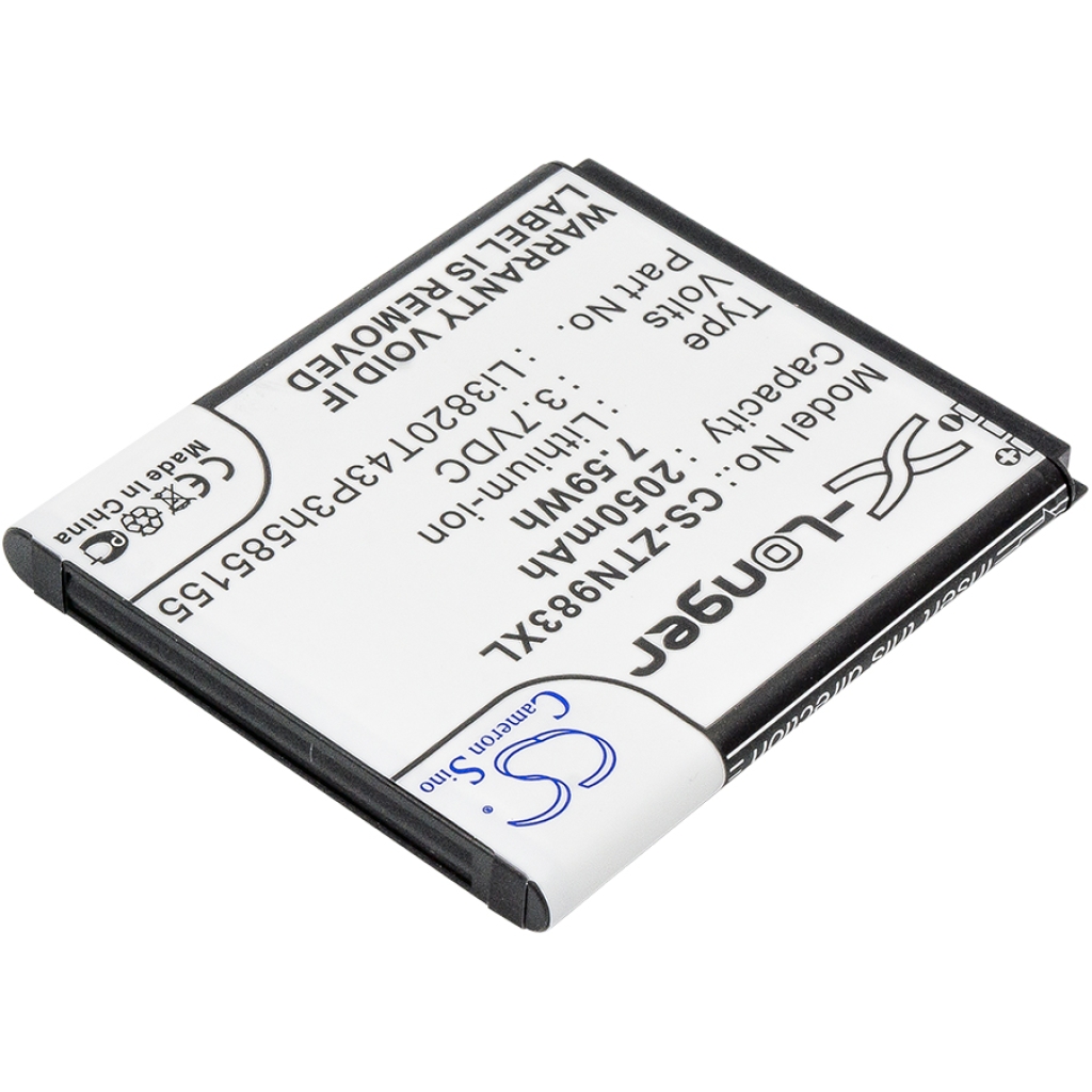 Batteries compatible with ZTE N983 N983 CS-ZTN983XL