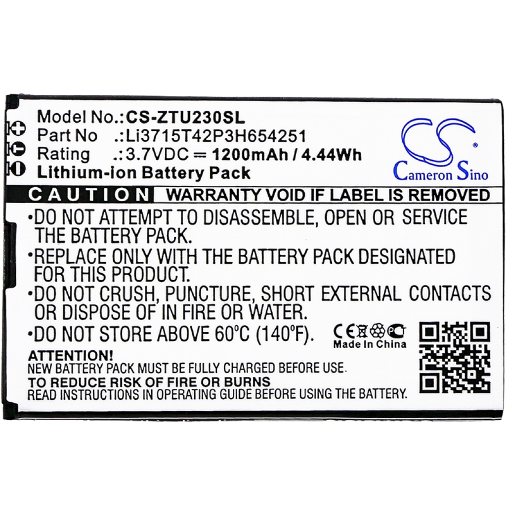 Battery Replaces Li3711T42P3h654246