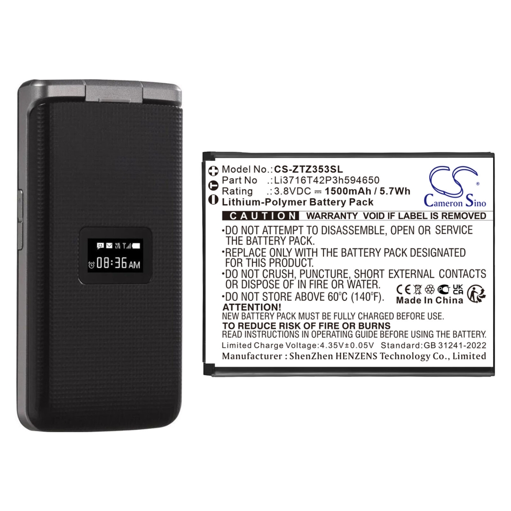 Mobile Phone Battery ZTE CS-ZTZ353SL