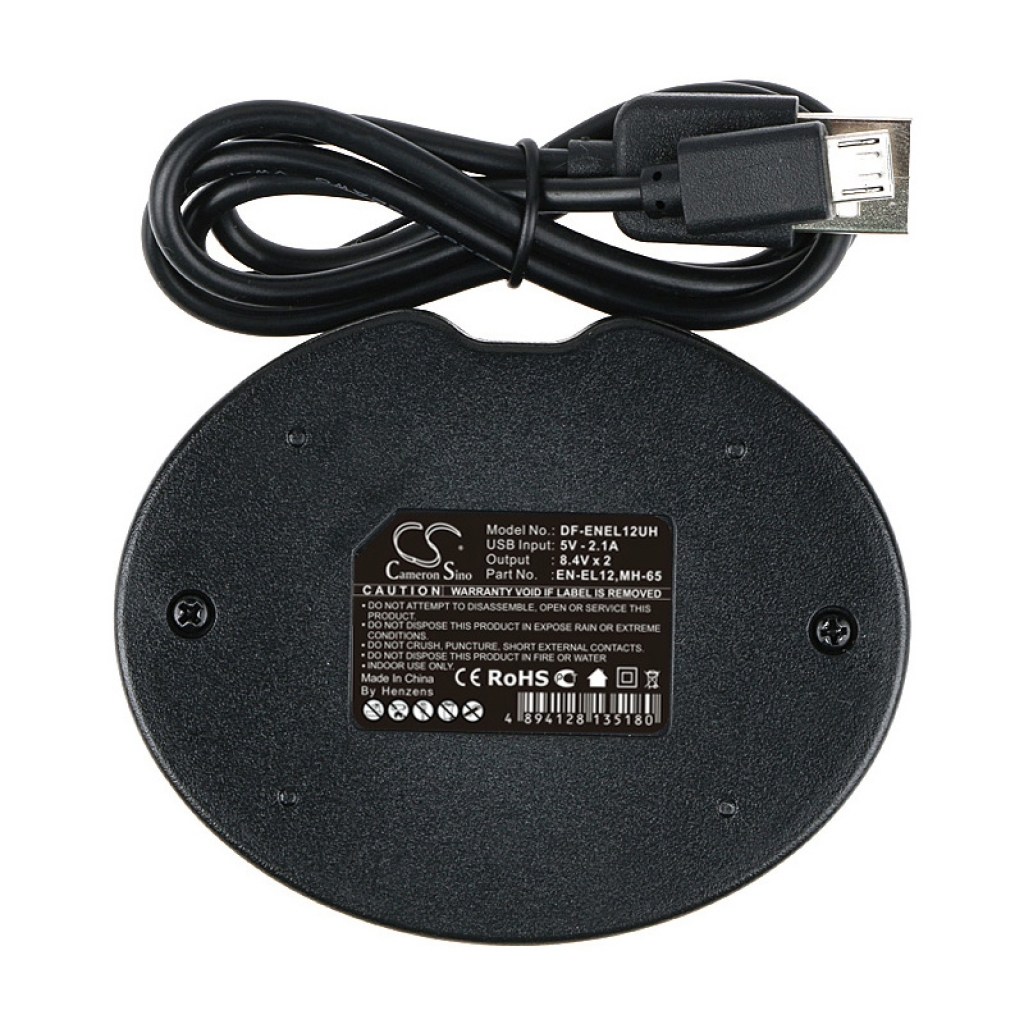 Compatible charger replacement for NIKON EN-EL12,MH-65